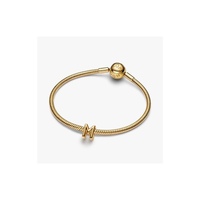 275594 01 Pandora Bedel Letter M 14K Pleetgoud 763959C00 Juwelier Clem Vercammen.jpg