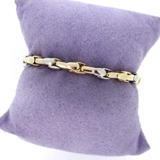 Juweel Armband Bicolor Geel en Witgoud 18 karaat '81821-3106-TWDH' Juweel Armband Bicolor Geel en Witgoud 18 karaat '81821-3106-TWDH'