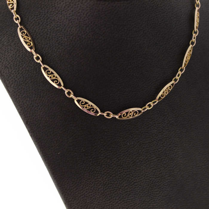 Ketting Rosegoud 18Karaat Tweedehands 81822-3107 Juwelier Clem Vercammen.jpg