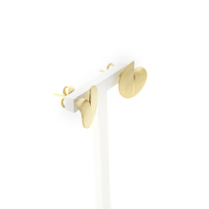 Oorstekers Geelgoud 18K Mat Tweedehands 81827-3112 Juwelier Clem Vercammen.jpg