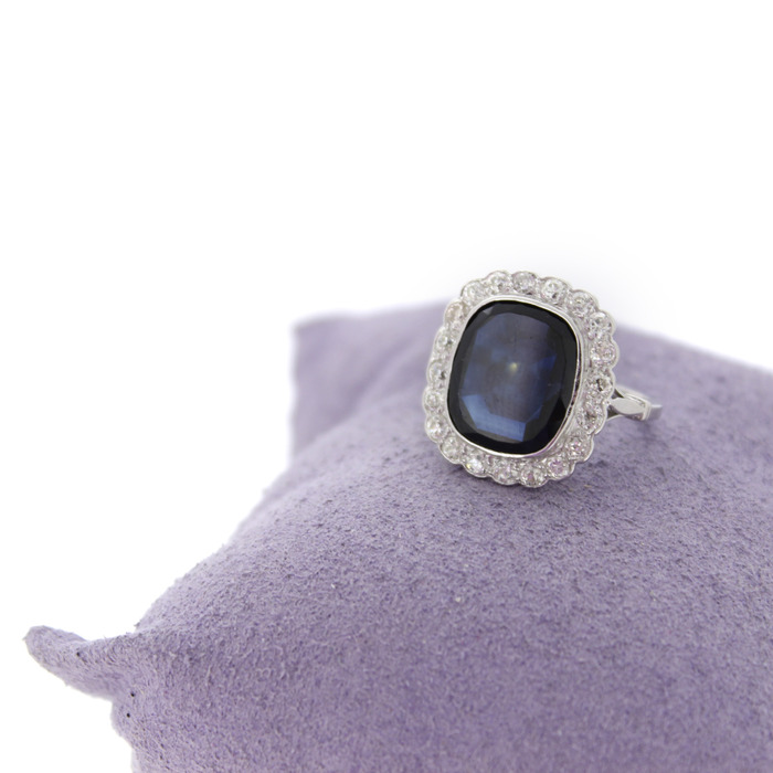 Ring Vintage Witgoud 18 Karaat Saffier Briljanten Tweedehands 81825-3110 Juwelier Clem Vercammen.jpg