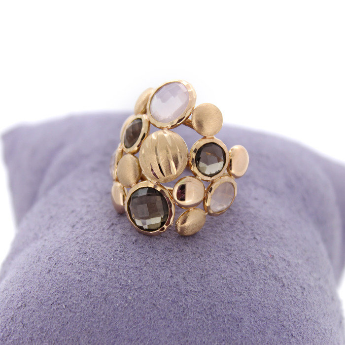 Ring Rose Goud 18 Karaat Quartz Stenen Tweedehands 99684-3114 Juwelier Clem Vercammen.jpg