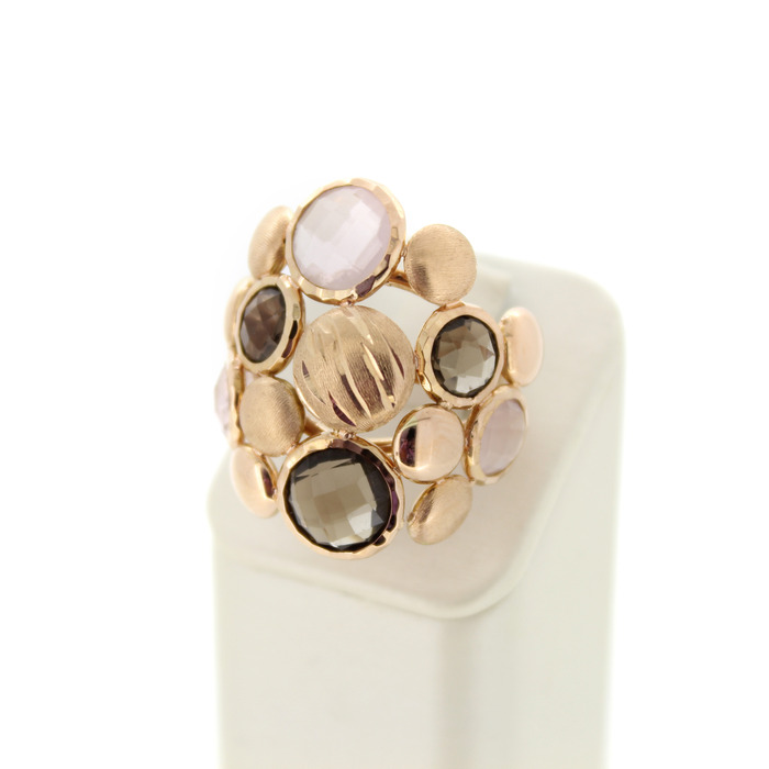 Ring Rose Goud 18 Karaat Quartz Stenen Tweedehands 99684-3114 Juwelier Clem Vercammen.jpg