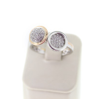 Juweel Ring bicolor Wit en rosé goud 18 karaat gezet met briljanten '1059-3097-TWDH' Juweel Ring bicolor Wit en rosé goud 18 karaat gezet met briljanten '1059-3097-TWDH'