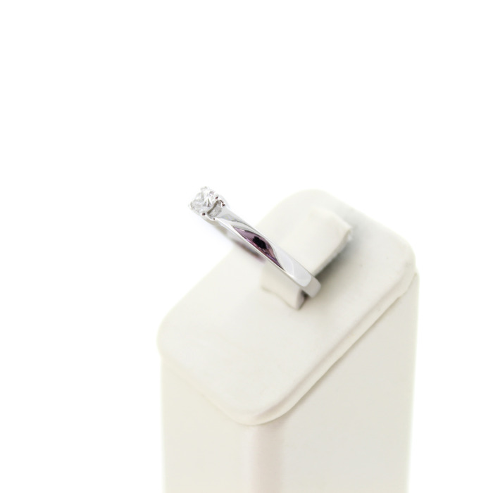 Solitair Ring Witgoud 18K Diamant Princess Tweedehands 1060-3098 Juwelier-Clem Vercammen.jpg