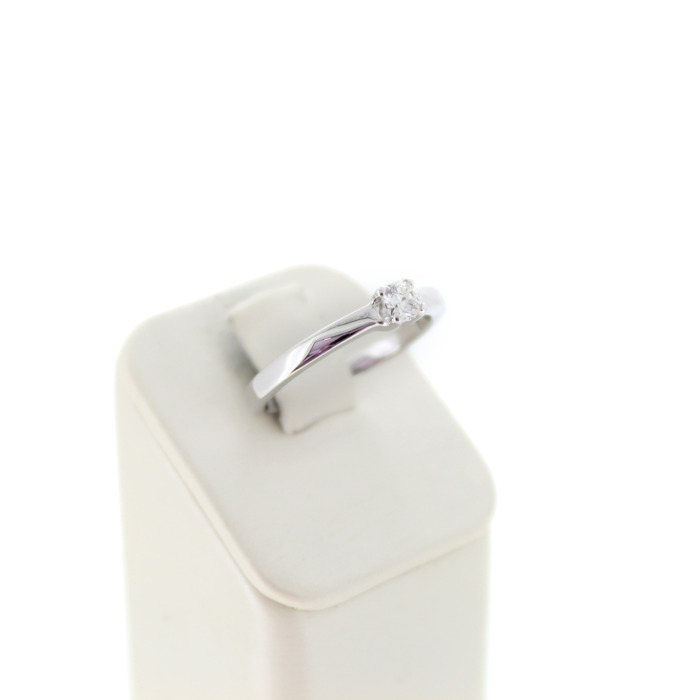 Solitair Ring Witgoud 18K Diamant Princess Tweedehands 1060-3098 Juwelier-Clem Vercammen.jpg