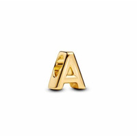 Juweel PANDORA Bedel Letter A 14K pleetgoud 763947C00 Juweel PANDORA Bedel Letter A 14K pleetgoud 763947C00