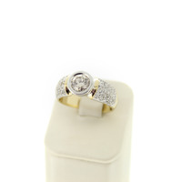 Juweel Ring Bicolor wit en geelgoud 18 karaat Briljanten 0.72ct '99558-3121-TWDH' Juweel Ring Bicolor wit en geelgoud 18 karaat Briljanten 0.72ct '99558-3121-TWDH'