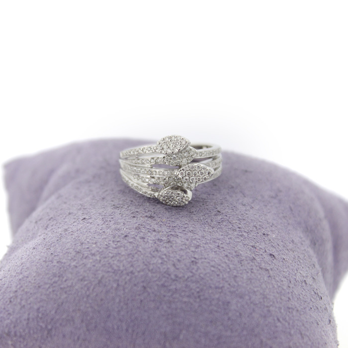 Ring Witgoud 18 Karaat Bladjes Briljanten Tweedehands 99508-3123 Juwelier Clem Vercammen.jpg