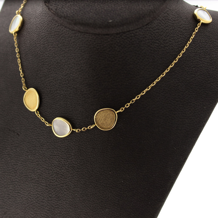 Femme Adoree Collier Geelgoud 18K Parelmoer Tweedehands 1335-3118 Juwelier Clem Vercammen.jpg