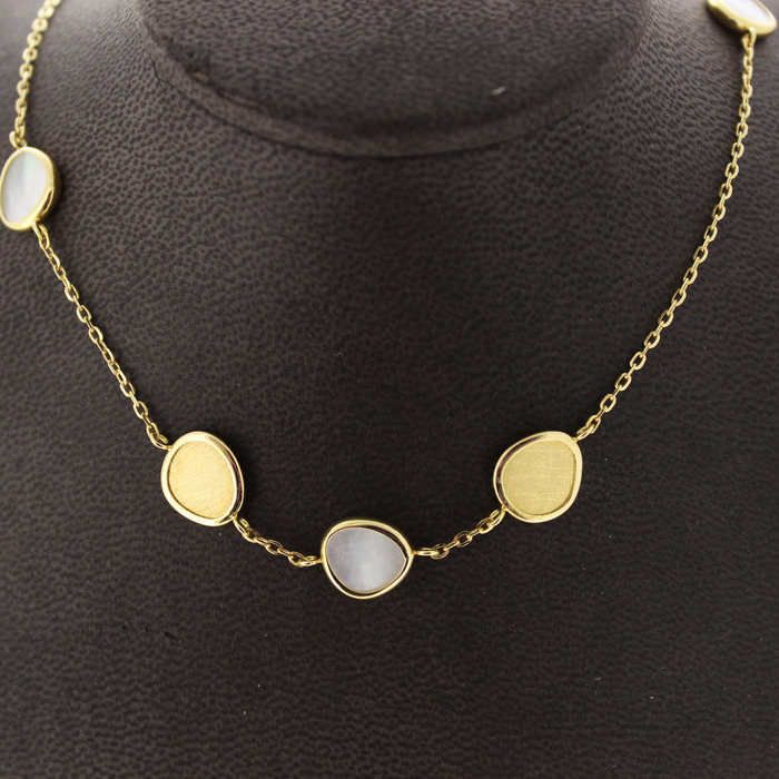 Femme Adoree Collier Geelgoud 18K Parelmoer Tweedehands 1335-3118 Juwelier Clem Vercammen.jpg