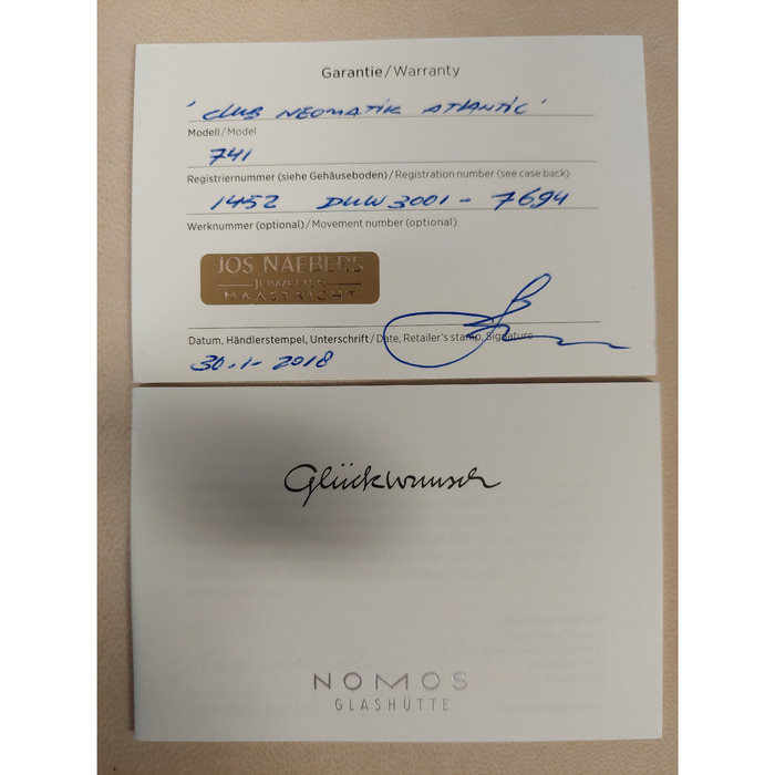 Nomos Club Neomatic Atlantic 741 Tweedehands 1309-2036 Juwelier Clem Vercammen.jpg