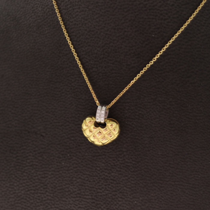 Chimento Ketting Bicolor Wit Geelgoud 18 Karaat Briljanten Tweedehands 1056-3095 Juwelier Clem Vercammen.jpg