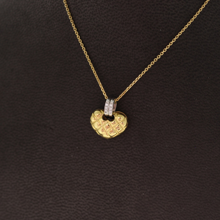 Chimento Ketting Bicolor Wit Geelgoud 18 Karaat Briljanten Tweedehands 1056-3095 Juwelier Clem Vercammen.jpg