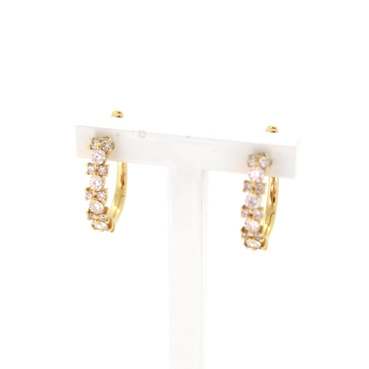 Juweel Femme Adoree Creolen Geelgoud 18 karaat briljanten '1061-3099-TWDH' Juweel Femme Adoree Creolen Geelgoud 18 karaat briljanten '1061-3099-TWDH'