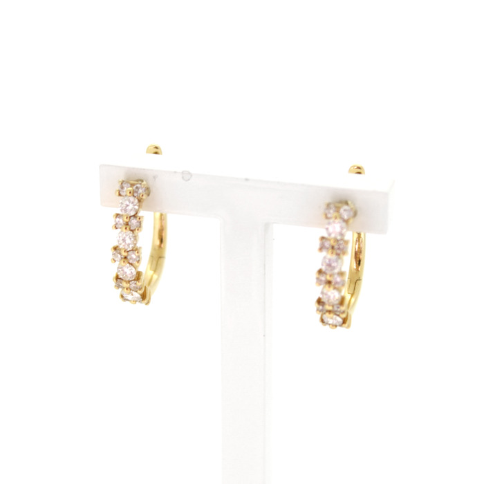 Femme Adoree Creolen Geelgoud 18 Karaat Briljanten Tweedehands 1061-3099 Juwelier-Clem Vercammen.jpg