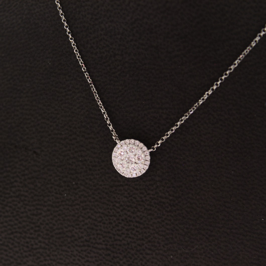 Juweel Ketting met hanger witgoud 18 karaat briljanten '1408-3125-TWDH' Juweel Ketting met hanger witgoud 18 karaat briljanten '1408-3125-TWDH'