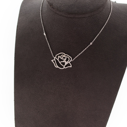 Juweel Collier witgoud 18 karaat briljanten '77556-1675-TWDH' Juweel Collier witgoud 18 karaat briljanten '77556-1675-TWDH'