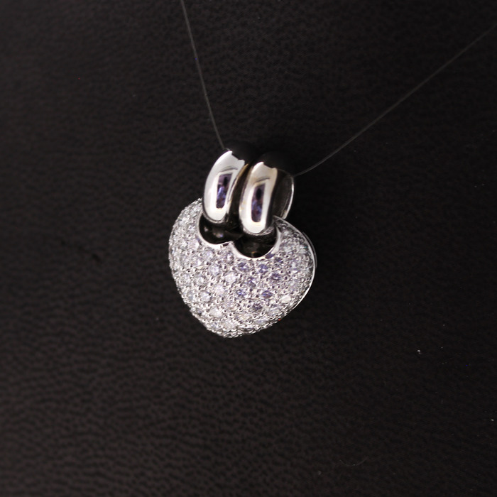 Hanger Hart Witgoud 18 Karaat Briljanten Tweedehands 1406-3128 Juwelier Clem Vercammen.jpg