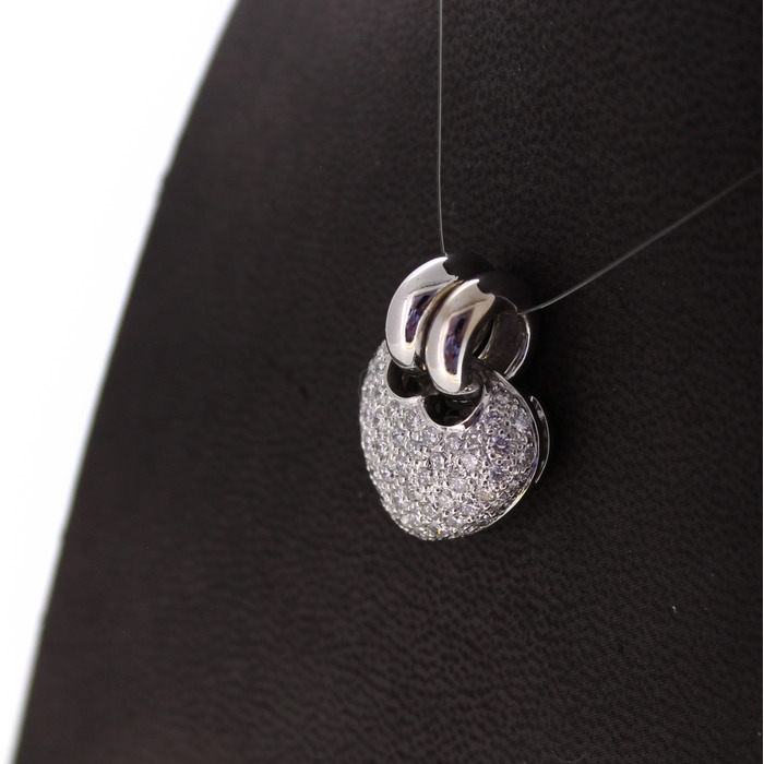 Hanger Hart Witgoud 18 Karaat Briljanten Tweedehands 1406-3128 Juwelier Clem Vercammen.jpg