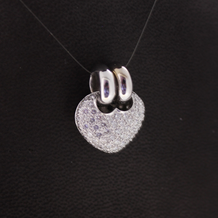 Hanger Hart Witgoud 18 Karaat Briljanten Tweedehands 1406-3128 Juwelier Clem Vercammen.jpg