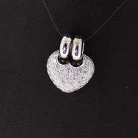 Juweel Hanger hartje witgoud 18 karaat briljanten '1406-3128-TWDH' Juweel Hanger hartje witgoud 18 karaat briljanten '1406-3128-TWDH'