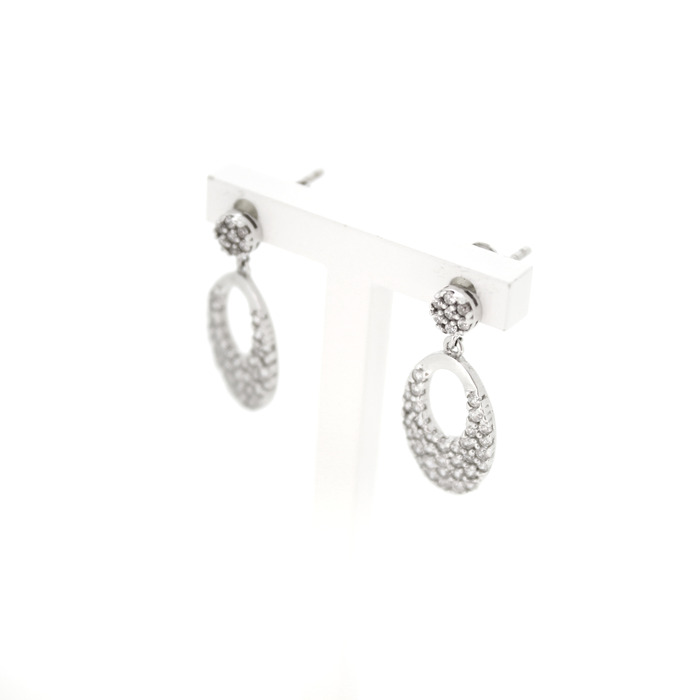 Oorstekers Witgoud 18 Karaat Zirconium Steentjes Tweedehands 81820-3090 Juwelier Clem Vercammen.jpg