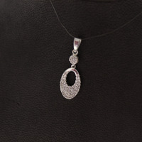 Juweel Hanger witgoud 18 karaat Zirocnium steentjes '81820-3091-TWDH' Juweel Hanger witgoud 18 karaat Zirocnium steentjes '81820-3091-TWDH'