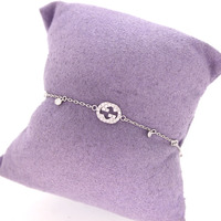 Juweel Armband Gucci Witgoud 18 karaat briljantjes '1572-3140-TWDH' Juweel Armband Gucci Witgoud 18 karaat briljantjes '1572-3140-TWDH'