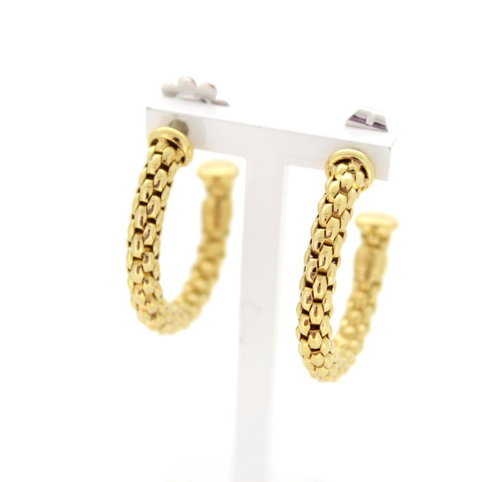 Oorbellen Fope Geelgoud 18 Karaat Tweedehands 81830-3141 Juwelier Clem Vercammen.jpg