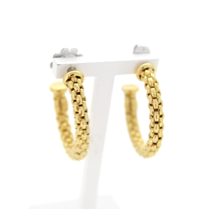 Oorbellen Fope Geelgoud 18 Karaat Tweedehands 81830-3141 Juwelier Clem Vercammen.jpg