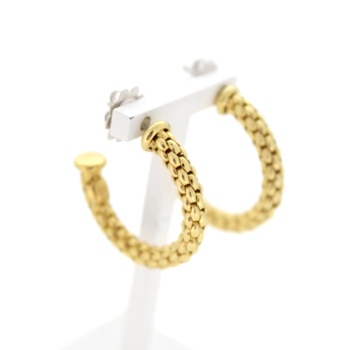 Oorbellen Fope Geelgoud 18 Karaat Tweedehands 81830-3141 Juwelier Clem Vercammen.jpg