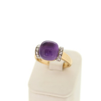 Juweel Bigli Ring rosé goud 18 karaat briljant en Amethist met mother of pearl en quartz '1531-3135-TWDH' Juweel Bigli Ring rosé goud 18 karaat briljant en Amethist met mother of pearl en quartz '1531-3135-TWDH'