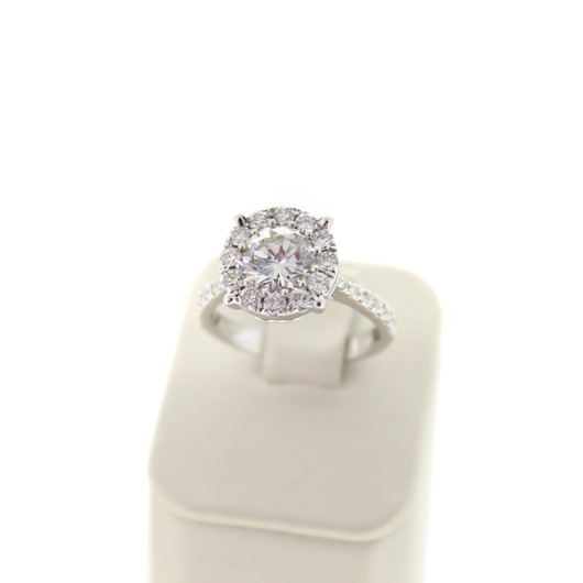 Juweel Solitaire Ring Witgoud 18 karaat met briljanten '1569-3138-TWDH' Juweel Solitaire Ring Witgoud 18 karaat met briljanten '1569-3138-TWDH'