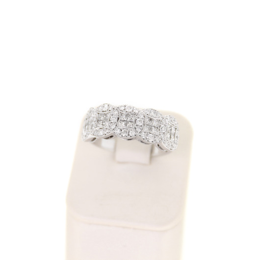 Juweel Ring Reichman Witgoud 18 karaat Briljanten en Princess Cut diamanten '1570-3136-TWDH' Juweel Ring Reichman Witgoud 18 karaat Briljanten en Princess Cut diamanten '1570-3136-TWDH'