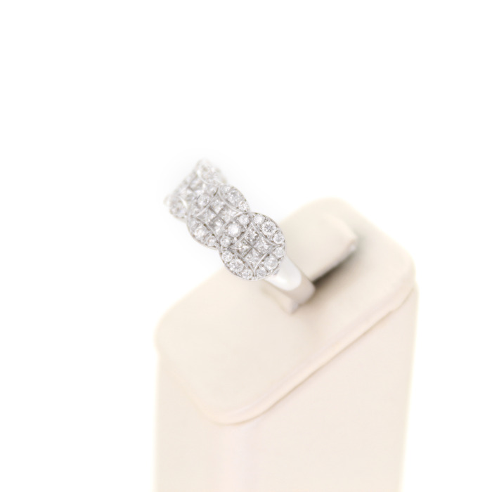 Ring Reichman Witgoud 18 Karaat Briljanten Princess Cut Diamanten Tweedehands 1570-3136 Juwelier Clem vercammen.jpg