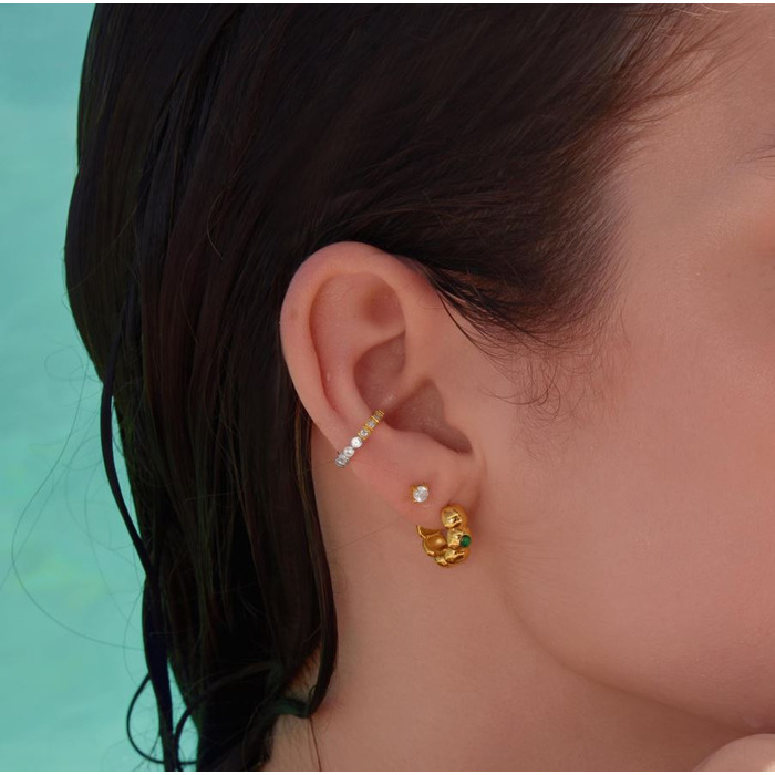 275790 01 Ania Haie Tide Echo Huggie Hoop Earrings E072-04G Juwelier Clem Vercammen.jpg