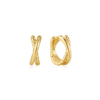 Juweel Ania Haie Tide Echo Huggie Hoop Earrings E72-06G Juweel Ania Haie Tide Echo Huggie Hoop Earrings E72-06G