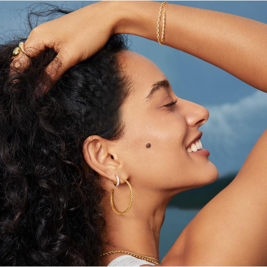 Juweel Ania Haie Tide Echo Hoop Earrings E72-10G Juweel Ania Haie Tide Echo Hoop Earrings E72-10G