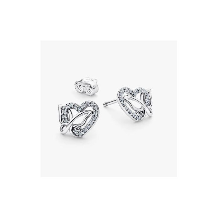275882 01 Pandora Heart And Butterfly Stud Earrings 294476C01 Juwelier Clem Vercammen.jpg