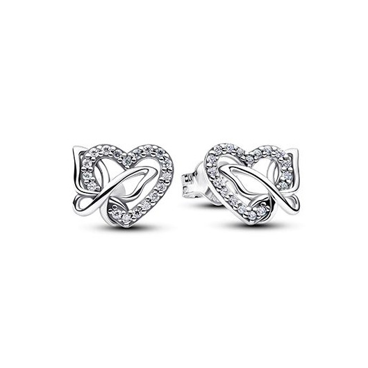 Juweel PANDORA HEART AND BUTTERFLY STUD EARRINGS 294476C01 Juweel PANDORA HEART AND BUTTERFLY STUD EARRINGS 294476C01