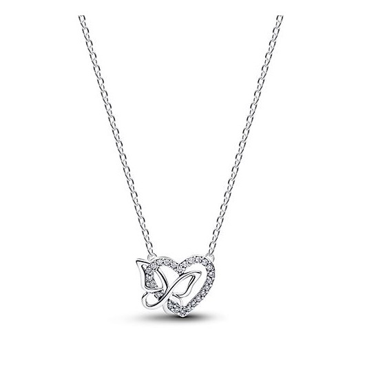 Juweel PANDORA HEART AND BUTTERFLY COLLIER 394477C01-45 Juweel PANDORA HEART AND BUTTERFLY COLLIER 394477C01-45