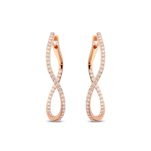 Juweel BIGLI INFINITY OORBELLEN 23O106RDIA Juweel BIGLI INFINITY OORBELLEN 23O106RDIA