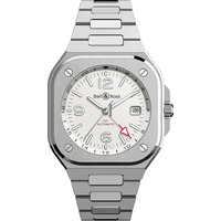 Horloge Bell&Ross BR 05 GMT SILVER/STEEL BR05G-SI-ST/SST Horloge Bell&Ross BR 05 GMT SILVER/STEEL BR05G-SI-ST/SST