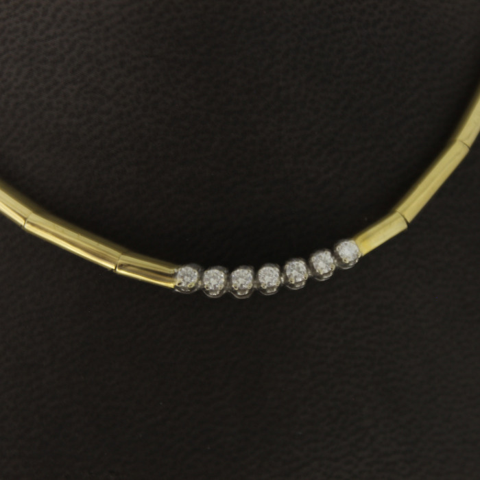 Collier Geelgoud 18 Karaat Briljanten Tweedehands 1681-3155 Juwelier Clem Vercammen.jpg