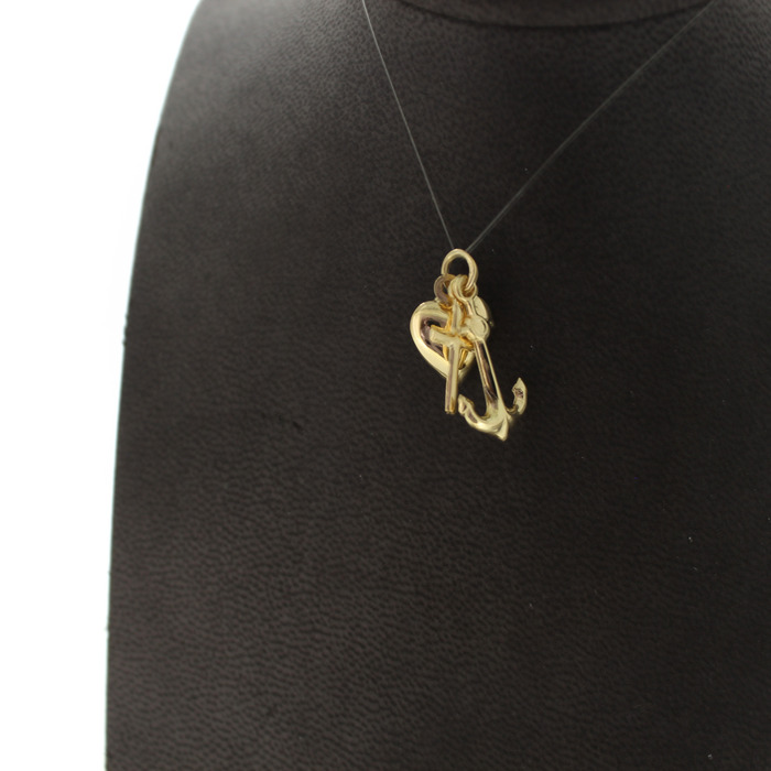 Hanger Geloof-Hoop Liefde Geelgoud 18Karaat Tweedehands 82842-3153 Juwelier Clem Vercammen.jpg