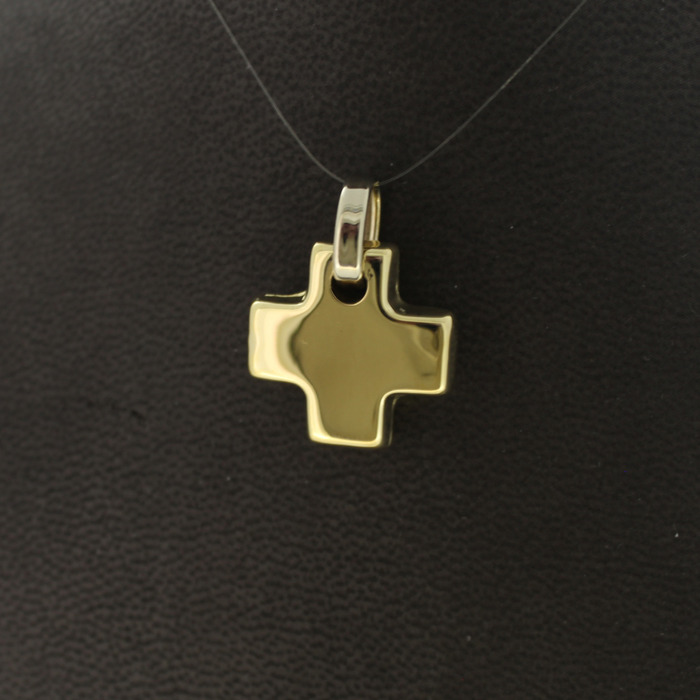 Hanger Kruis Geelgoud 18 Karaat Tweedehands 82843-3154 Juwelier Clem Vercammen.jpg