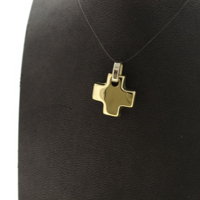 Hanger Kruis Geelgoud 18 Karaat Tweedehands 82843-3154 Juwelier Clem Vercammen.jpg