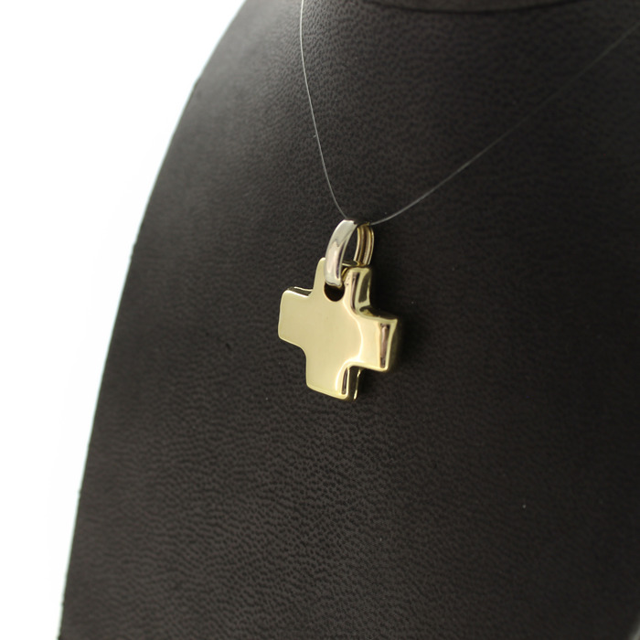 Hanger Kruis Geelgoud 18 Karaat Tweedehands 82843-3154 Juwelier Clem Vercammen.jpg