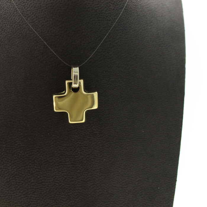 Hanger Kruis Geelgoud 18 Karaat Tweedehands 82843-3154 Juwelier Clem Vercammen.jpg